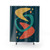 Mid Century Atomic Age 7 Shower Curtain