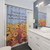 Sunflower Triceratops Shower Curtain for Mental Health Decor