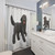 Goldendoodle Black Shower Curtains