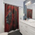 Red Lion Shower Curtains with Majestic Big Cat Design
