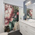 Floral Peonies Pastel Watercolor Shower Curtain