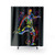 Colorful Soccer Player Shower Curtain