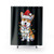 Corgi Santa Christmas Shower Curtains - Holiday Decor