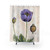 Black Poppy Shower Curtain by Elizabeth Blackwell