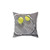 Soft, plush tennis ball pillow for sports-themed home decor