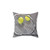 Soft, plush tennis ball pillow for sports-themed home decor