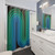 Retro Geometric Shower Curtains