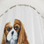 Cute KupoTV Cavalier King Charles Spaniel Shower Curtains