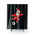 Christmas Santa Claus Soccer Ball Shower Curtain