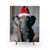 Christmas Elephant Shower Curtain with Festive Decor