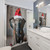 Christmas Elephant Shower Curtain with Festive Decor