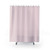 Pink and White Vertical Stripe Shower Curtain