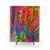 Bohemian Shower Curtain with Colorful Abstract Artwork