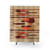 Abstract Geometric Shower Curtains in Orange, Tan, and Brown