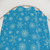 Aqua Blue Snowflake Shower Curtains