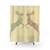 Festive Reindeer Pattern Shower Curtain