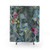 Feminine Floral and Bird Print Shower Curtain