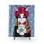 Winter Coffee Tuxedo Cat Shower Curtain