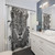 Brazilian Jaguar Shower Curtains - Detailed Graphite Animal Art