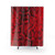 Red Snakeskin Shower Curtain - Trendy Animal Print Design