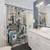 Modernist Birmingham Skyline Shower Curtain