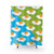Eggsellent Shower Curtains with Blue and Green Breakfast Pattern