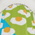 Eggsellent Shower Curtains with Blue and Green Breakfast Pattern
