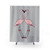 Flamingo Shower Curtain in Grey and Pink
