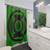 Green Shower Curtains with Whimsical Design