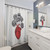 Heart with Peonies Shower Curtain