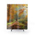 Autumn Leaves Shower Curtains with Golden Foliage Design