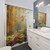 Autumn Leaves Shower Curtains with Golden Foliage Design