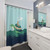 Gentle Sea Monster Pixel Shower Curtain