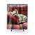 Westie Sleeping on Tartan Shower Curtains