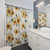 Sunflower Floral Shower Curtains for Boho Bathroom Decor