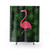 Colorful Flamingo Shower Curtain for Tropical Bathroom Decor