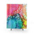 Colorful Abstract Bubble Shower Curtains