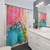 Colorful Abstract Bubble Shower Curtains