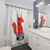 Adorable music fox shower curtain