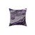 Dark Violet Marble Agate Silver Glam Pillow
