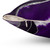 Dark Violet Marble Agate Silver Glam Pillow