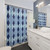 Blue Argyle Shower Curtains