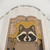 Raccoon Tarot Shower Curtain with Wheel of Fortune Design