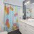 Circus Peanuts Blue Shower Curtain