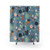 Blue Moon Shower Curtains with Lunar Pattern Design