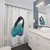 Goldfish Headphones Shower Curtain