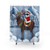Merry Christmas Cat and Moose Shower Curtains