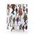 Winter Wonderland Shower Curtains with Ice Skating Scene
