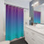 Purple and Turquoise Ombre Shower Curtains