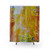 Monet Inspired Blue Sepia Water Lily Shower Curtain